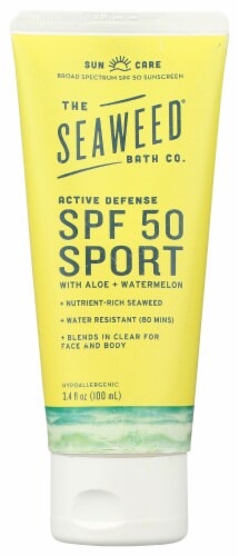 The Seaweed Bath Co. Active Defense SPF 50 Sport Sunscren Perspective: front