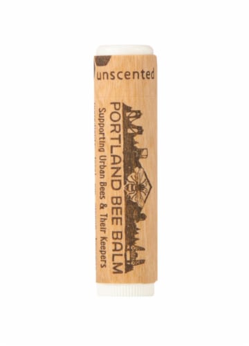 Portland Bee Balm Unscented Lip Balm Perspective: front
