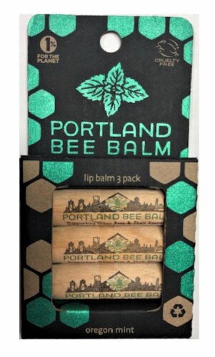 Portland Bee Balm Oregon Mint Lip Balm Perspective: front