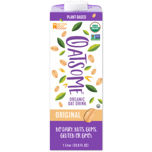 BetterBody Foods Oatsome Organic Original Oat Milk Perspective: front