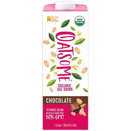 BetterBody Foods Oatsome™ Organic Chocolate Oat Drink Perspective: front