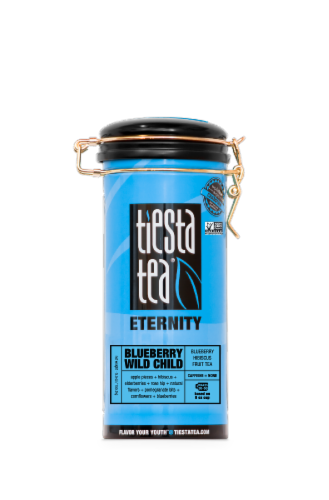Tiesta Tea Eternity Blueberry Wild Child Hibiscus Loose Leaf Fruit Tea Perspective: front