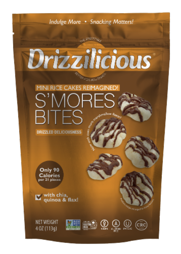 Drizzilicious® S’mores Crunchy Drizzle Bites Perspective: front