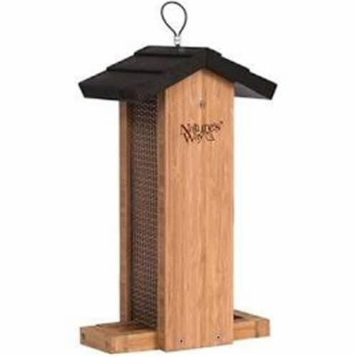 Natures Way Bird Products Bamboo Vertical Mesh Bird Feeder Perspective: front