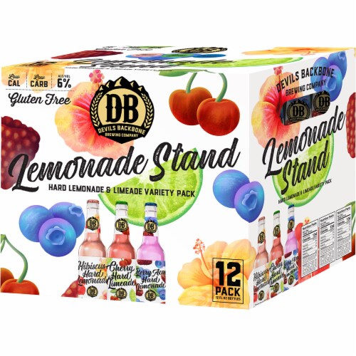 Devils Backbone Brewing Company Lemonade Stand Hard Lemonade & Limeade Variety Pack Perspective: front