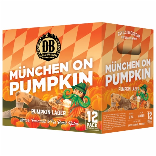 Devils Backbone Munchen on Pumpkin Lager Perspective: front