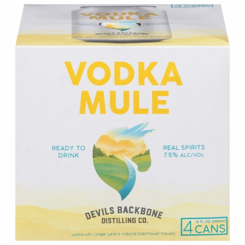Devils Backbone Brewing Company Vodka Mule Ready to Drink Canned Cocktail Perspective: front