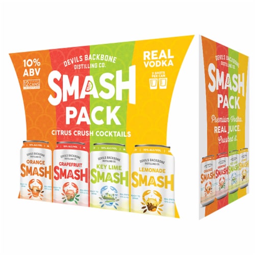 Devils Backbone Brewing Company Smash Pack Citrus Crush Cocktails Variety Pack Perspective: front
