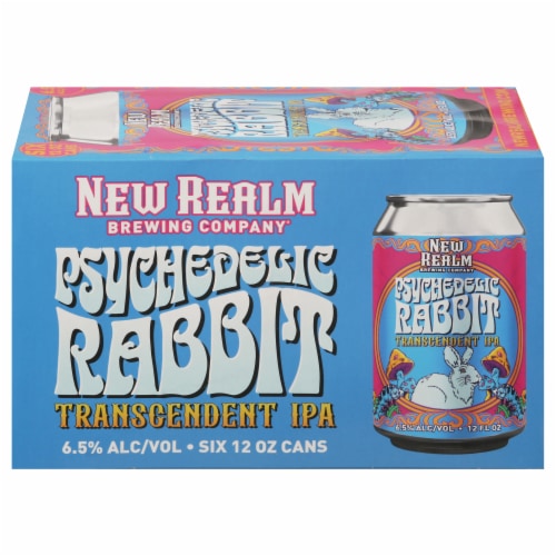 New Realm Psychedelic Rabbit IPA Craft Beer Perspective: front