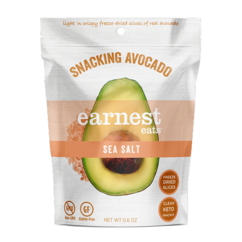 Earnest Eats Dried Avocado Slices - Sea Salt Perspective: front