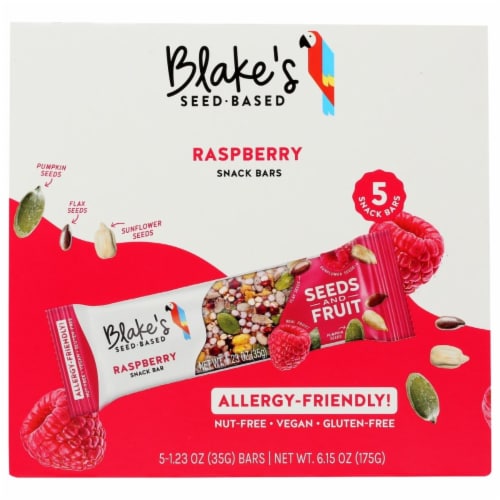 Blake's Seed Based Raspberry Snack Bars Perspective: front
