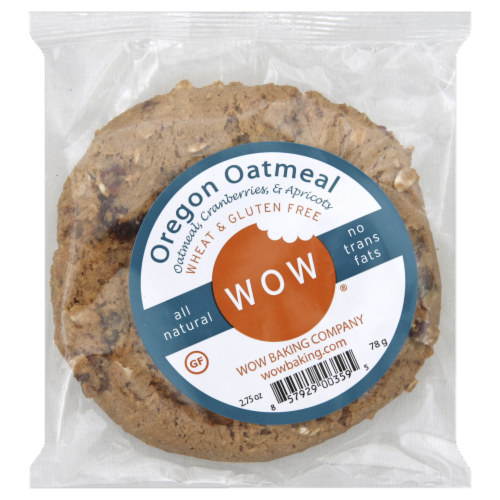 Wow Baking Company Oregon Oatmeal Cookie Perspective: front