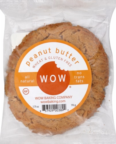 Wow® Baking Company Wheat and Gluten Free Peanut Butter Cookie Perspective: front