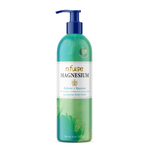 nfuse Magnesium Relieve + Recover Eucalyptus Body Lotion Perspective: front
