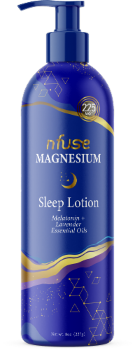 nfuse Sleep Melatonin & Lavender Essential Oil Magnesium Sleep Lotion Perspective: front