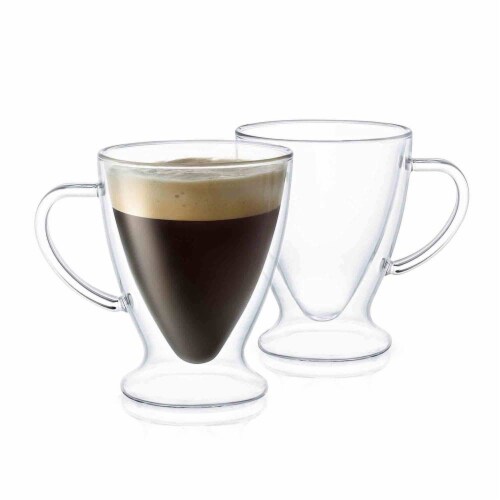 Declan Irish Double Wall Espresso Glasses - 5 oz - Set of 2, 5 oz