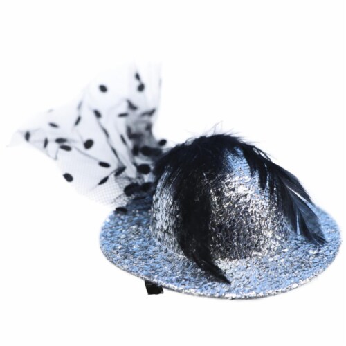 Western Fashion 70014-SIL Shiny Tiny Top Hair Clip with Veil, Silver, 1 -  Ralphs