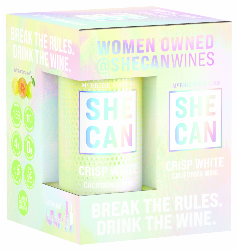 McBride Sisters WIne She Can Crisp White California Wine Perspective: front