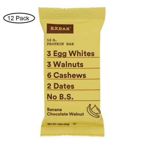 RXBAR® Banana Chocolate Walnut Protein Bars Perspective: front