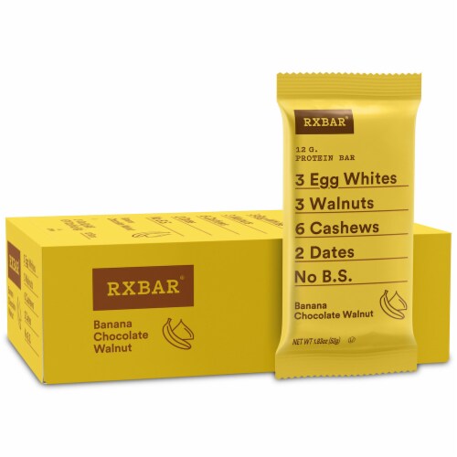 RXBAR Banana Chocolate Walnut Protein Bars Perspective: front