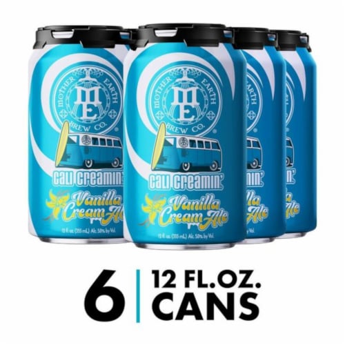Mother Earth Cali Creamin' Vanilla Cream Ale Craft Beer Perspective: front