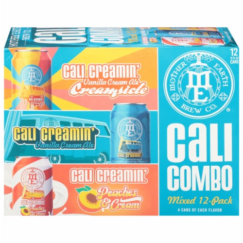 Mother Earth® Cali Combo Variety Pack Cream Ale Craft Beer Perspective: front