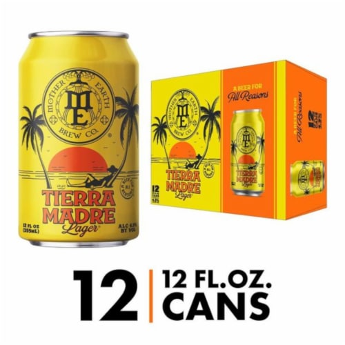 Mother Earth Tierra Madre Mexican Lager Craft Beer Perspective: front
