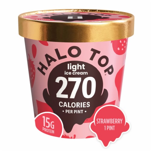 Halo® Top Strawberry Light Ice Cream, 1 Pint - Food Stores