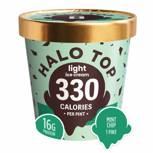 Halo Top® Mint Chocolate Chip Light Ice Cream Pint, 16 oz