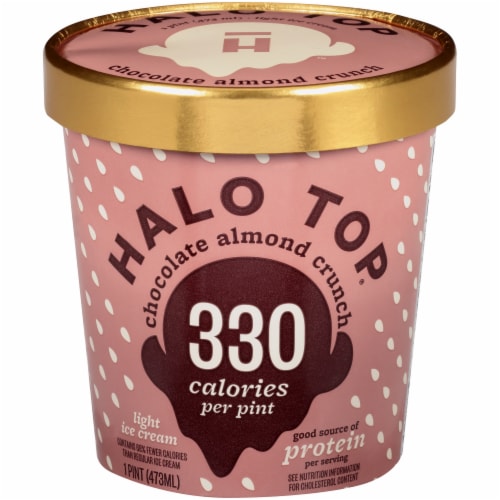 Halo Top® Chocolate Almond Crunch Light Ice Cream Perspective: front