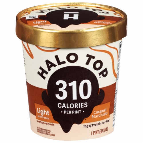 Halo Top® Caramel Macchiato Ice Cream Perspective: front