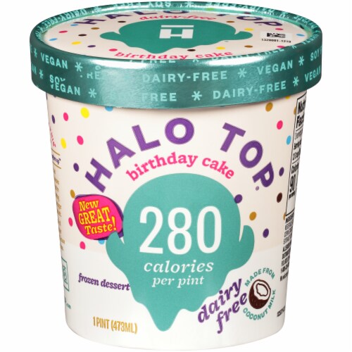 QFC Halo Top DairyFree & SoyFree Vegan Birthday Cake