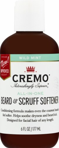 Cremo All In One Men's Beard & Scruff Softener Perspective: front