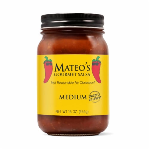 Mateo's Medium Gourmet Salsa Perspective: front