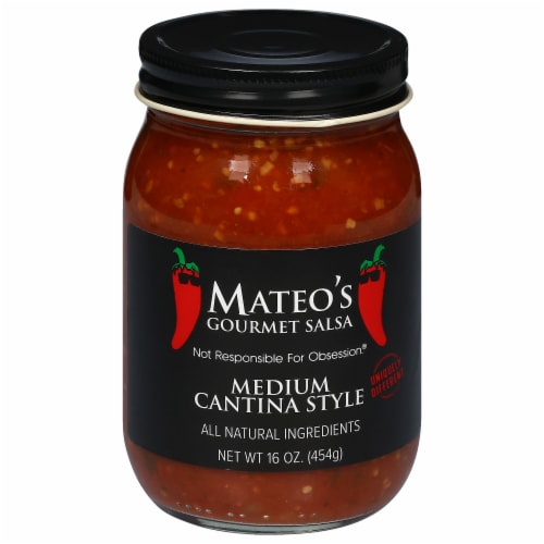 Mateo's Gourmet Medium Cantina Style Salsa Perspective: front