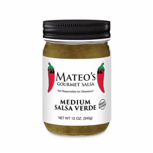 Mateo's Medium Salsa Verde Gourmet Salsa Perspective: front