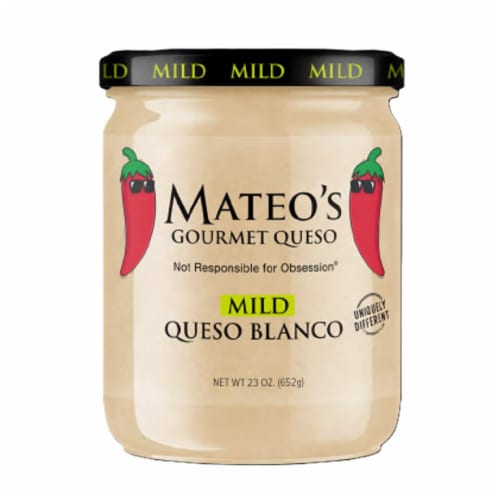 Mateo's Mild Queso Blanco Gourmet Queso Perspective: front