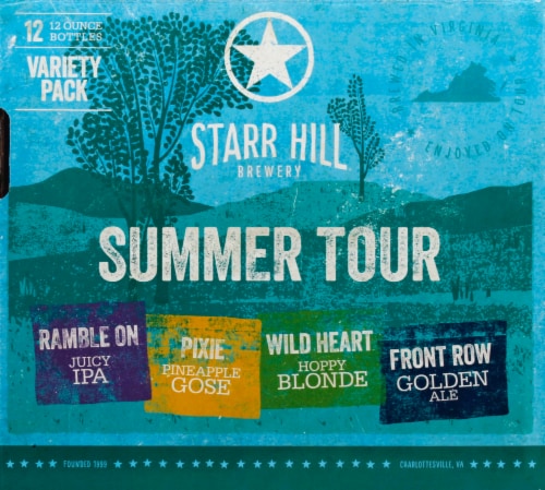 Starr Hill Seasonal Sampler Beer Perspective: front