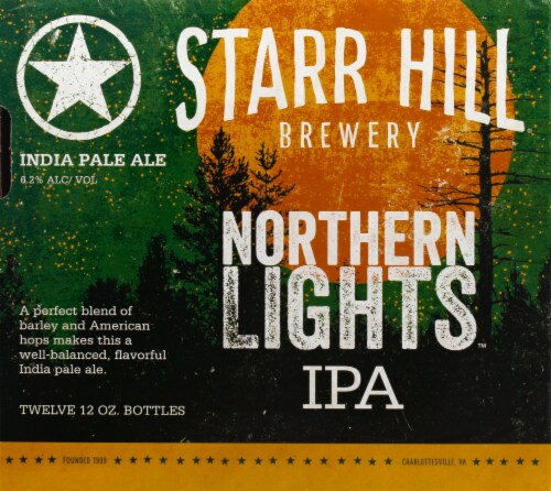 Starr Hill Brewery Northern Lights IPA Perspective: front