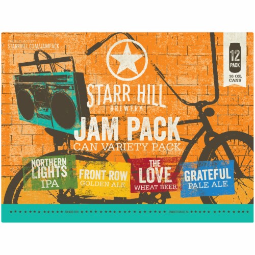Starr Hill Brewery Jam Pack Variety Pack Beer Perspective: front