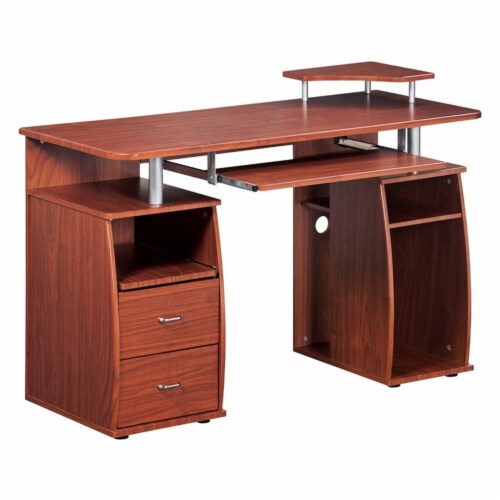 Techni mobili mahogany computer desk discount