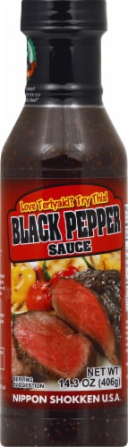 Nippon Shokken Black Pepper Sauce Perspective: front