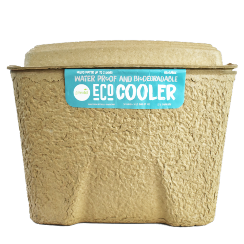 Greenlid Waterproof and Biodegradable Eco Cooler Perspective: front