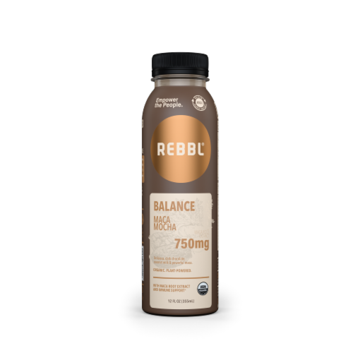 REBBL® Maca Mocha Powered Coconut Milk Elixir Perspective: front