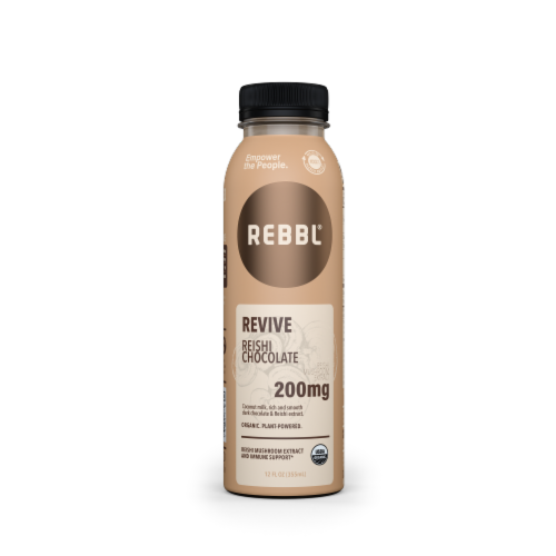 REBBL® Organic Reishi Chocolate Immunity Elixir Perspective: front