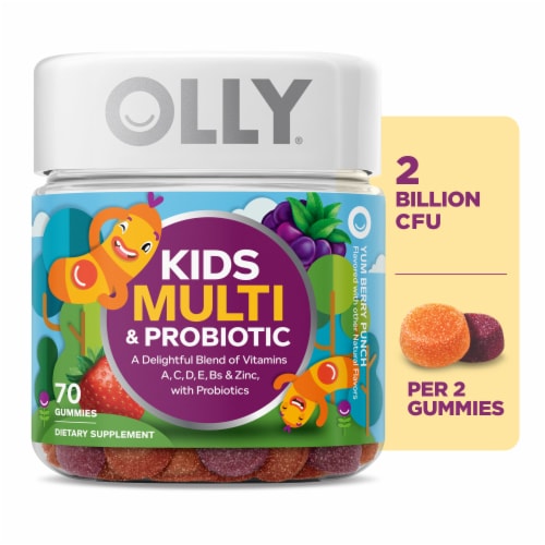 Olly Kids Multi + Probiotic Vitamins Gummies Perspective: front
