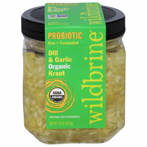 Wildbrine® Probiotic Dill & Garlic Sauerkraut Salad Perspective: front