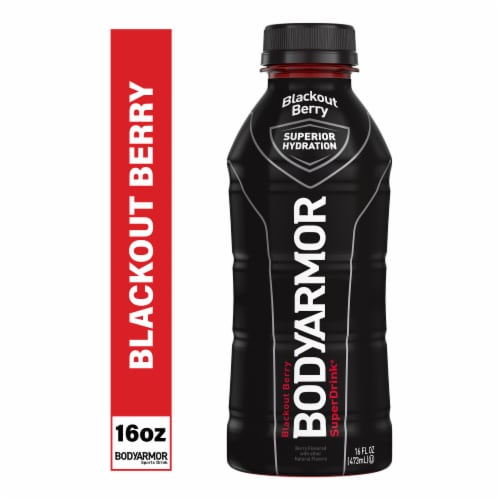 BODYARMOR® Sports Drink Blackout Berry Bottle Perspective: front
