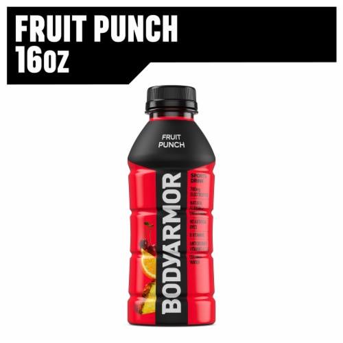 BODYARMOR SuperDrink Fruit Punch Sports Drink Perspective: front