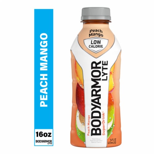 BODYARMOR® Lyte Peach Mango Sports Drink Bottle Perspective: front